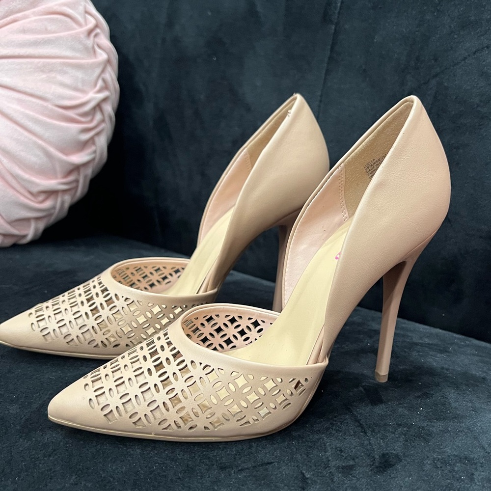 Elegant Beige Stiletto Heels